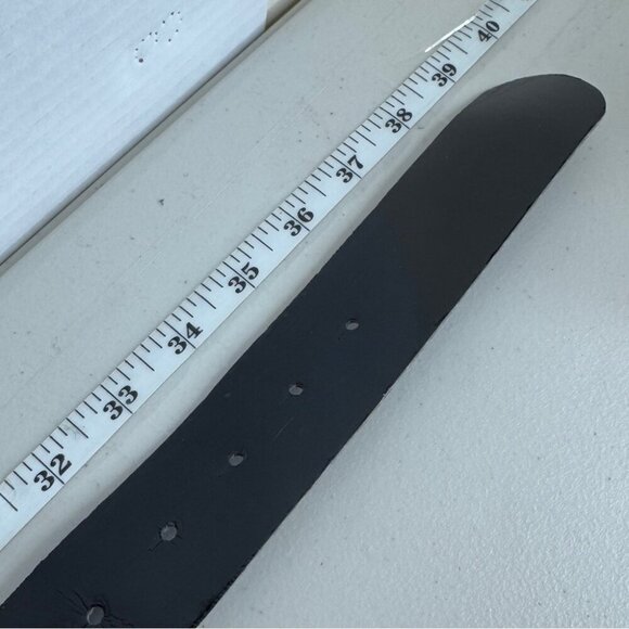 Y2K 90s Antoniazzi Firenze Genuine Patent Leather Belt Ornate Floral Buckle S/M - Picture 8 of 11